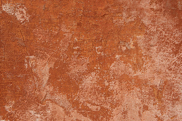 istock Red grungy Roman wall 90364844