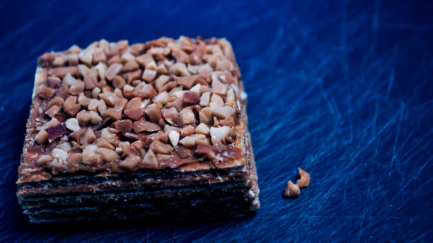 istock Pieces of cake lying on the table. Dessert for Breakfast for chi 903650694