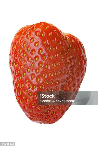 Strawberry With Clipping Path Stock Photo - Download Image Now - Berry Fruit, Close-up, Color Image