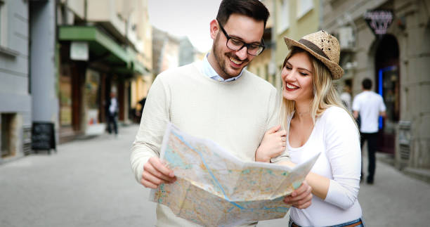 istock Beautiful couple traveling and sightseeing 903662794
