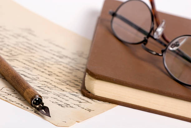 istock Letter with pen and glasses 1 90366280