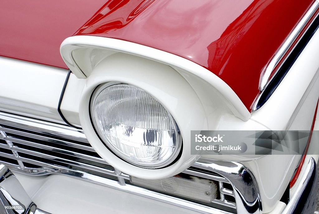 Classic Car Headlight  Ford - Northumberland Stock Photo