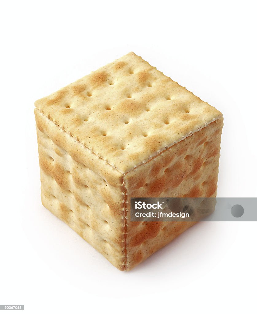 square O cubica soda Cracker - Foto stock royalty-free di Carboidrato - Cibo