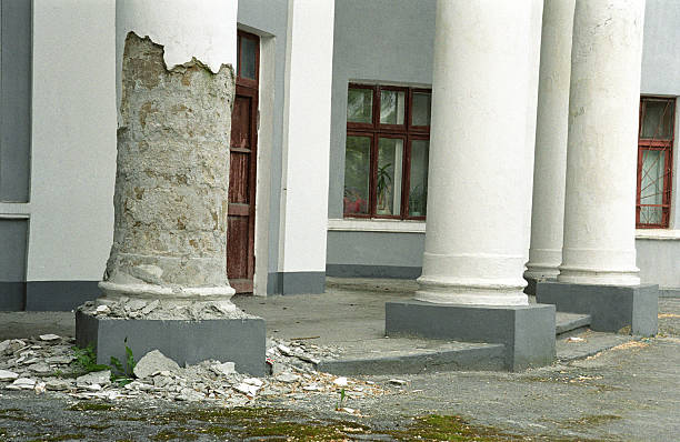 crumbling pillar crumbling pillar in Moldova print ontwerp stock pictures, royalty-free photos & images