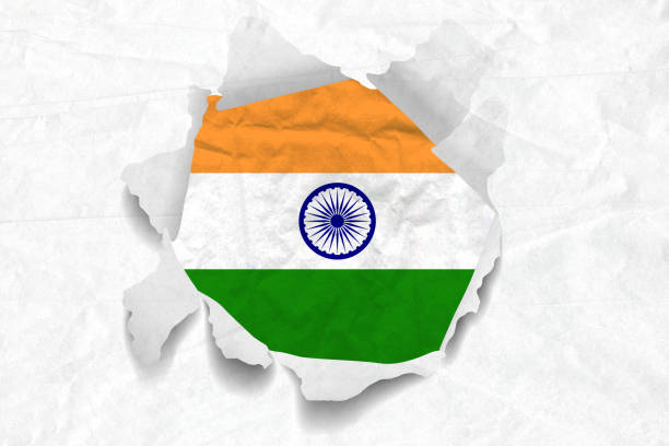 istock India Flag on a Torned Wrinkled Crumbled Grunge Paper 903678054