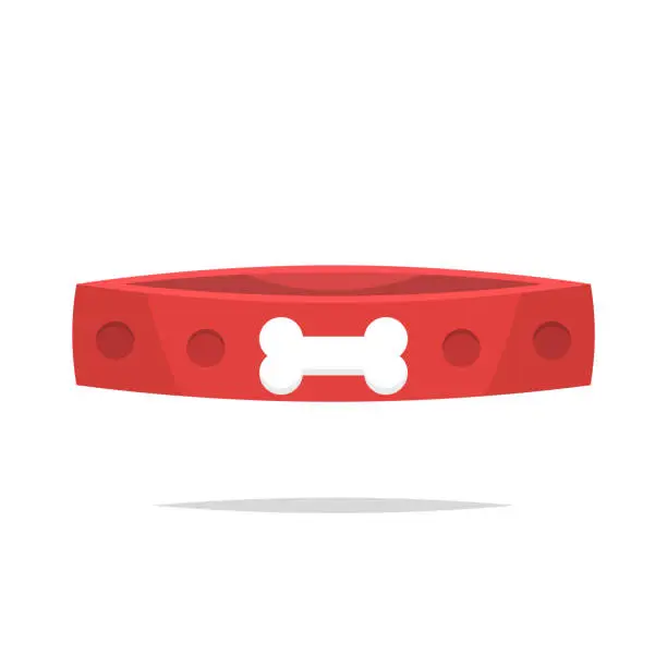 Vector illustration of Dog collar vector