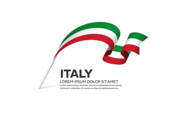 illustrazioni stock, clip art, cartoni animati e icone di tendenza di sfondo bandiera italia - bandiera italiana
