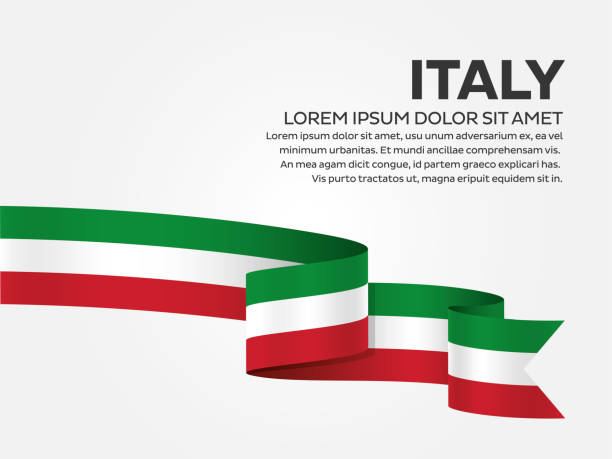 ilustrações, clipart, desenhos animados e ícones de fundo de bandeira itália - italian flag