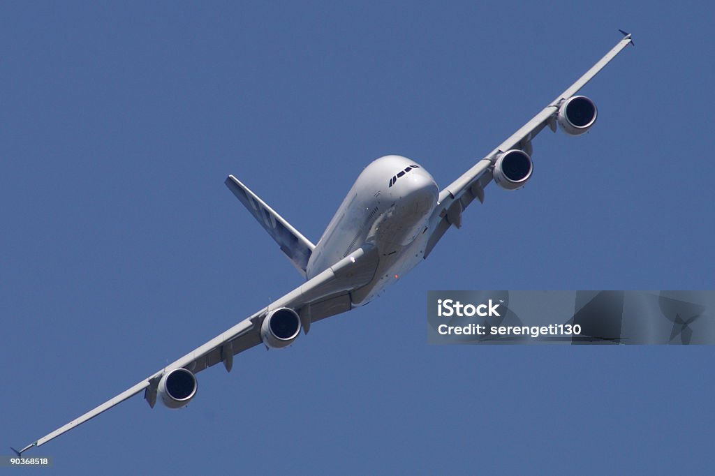 Airbus A380 der airliner im Flug - Lizenzfrei Flugzeugrumpf Stock-Foto