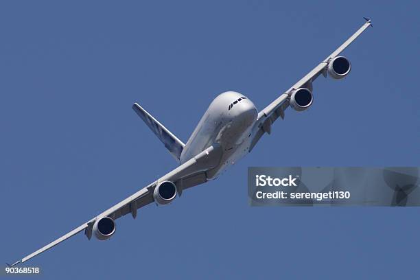 Um Airbus A380 Da Civil Em Voo De Avião - Fotografias de stock e mais imagens de Avião Comercial - Avião Comercial, Fuselagem, Avião