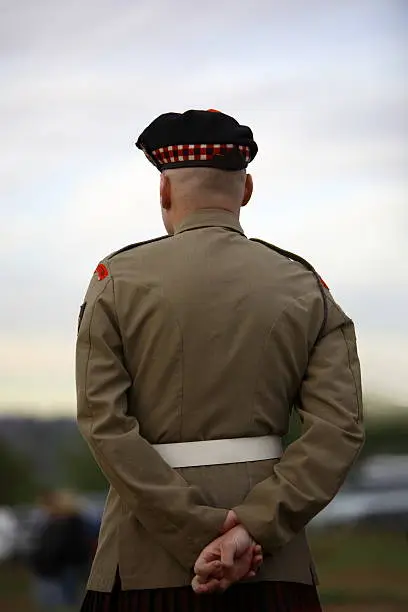 Photo of Scottish soldier