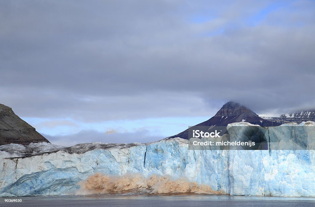 Calving Glacier  Antarctica Stock Photo