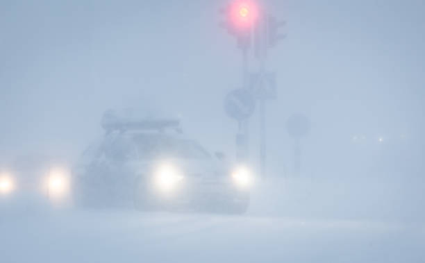 istock Traffic in snow storm. Sotkamo, Finland. 903691004