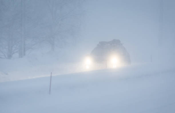 istock Traffic in snow storm. Sotkamo, Finland. 903691272