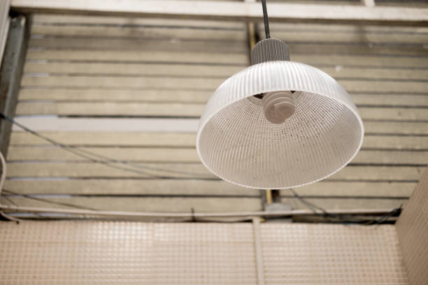istock Old or vintage light lamp hanging on ceiling 903702760