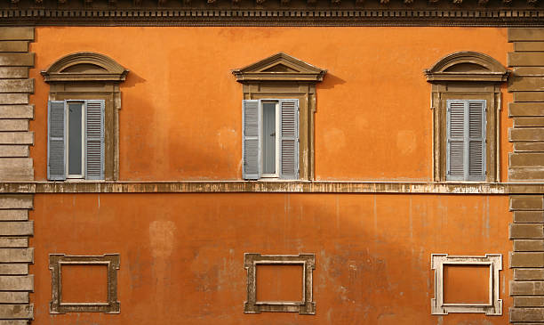 istock Roman palace facade at dusk 90370526