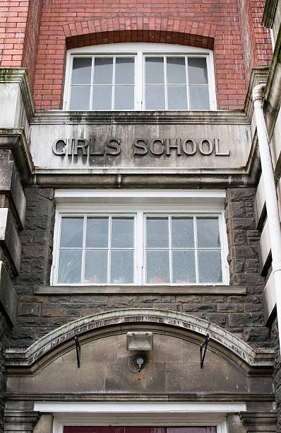 istock Old, Girls School brick building  90370674
