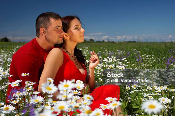 Young Happy Couple Stock Photo - Download Image Now - Adult, Adults Only, Agricultural Field