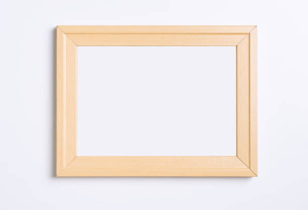 istock Empty wooden photo frame isolated on white background 903712236