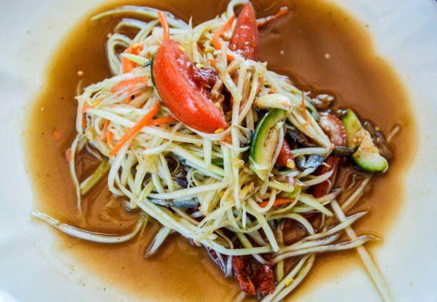 istock Som tam or thai papaya salad 903712788
