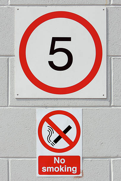 istock Speed and No Smoking Signs 90371712