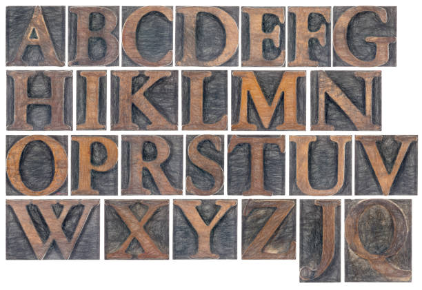 istock isolated alphabet in wood type 903719684