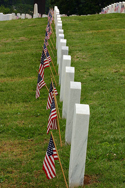 istock Row of Headstones 90372266