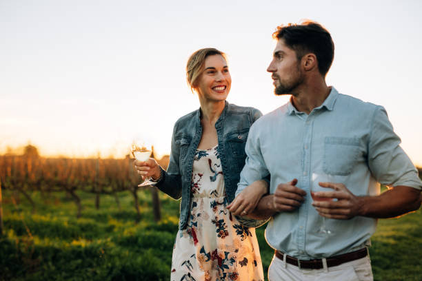 istock Couple spending time together at vineyard 903724638