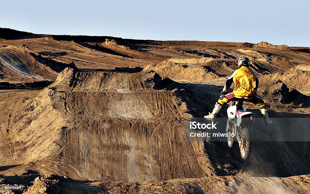 Yeeeeee Hah! (Motorrad-Sprung - Lizenzfrei Hochspringen Stock-Foto