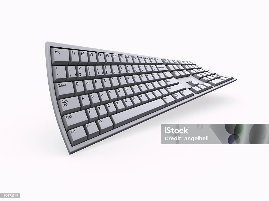 Computer, Tastatur und Verdreht - Lizenzfrei Arbeiten Stock-Foto