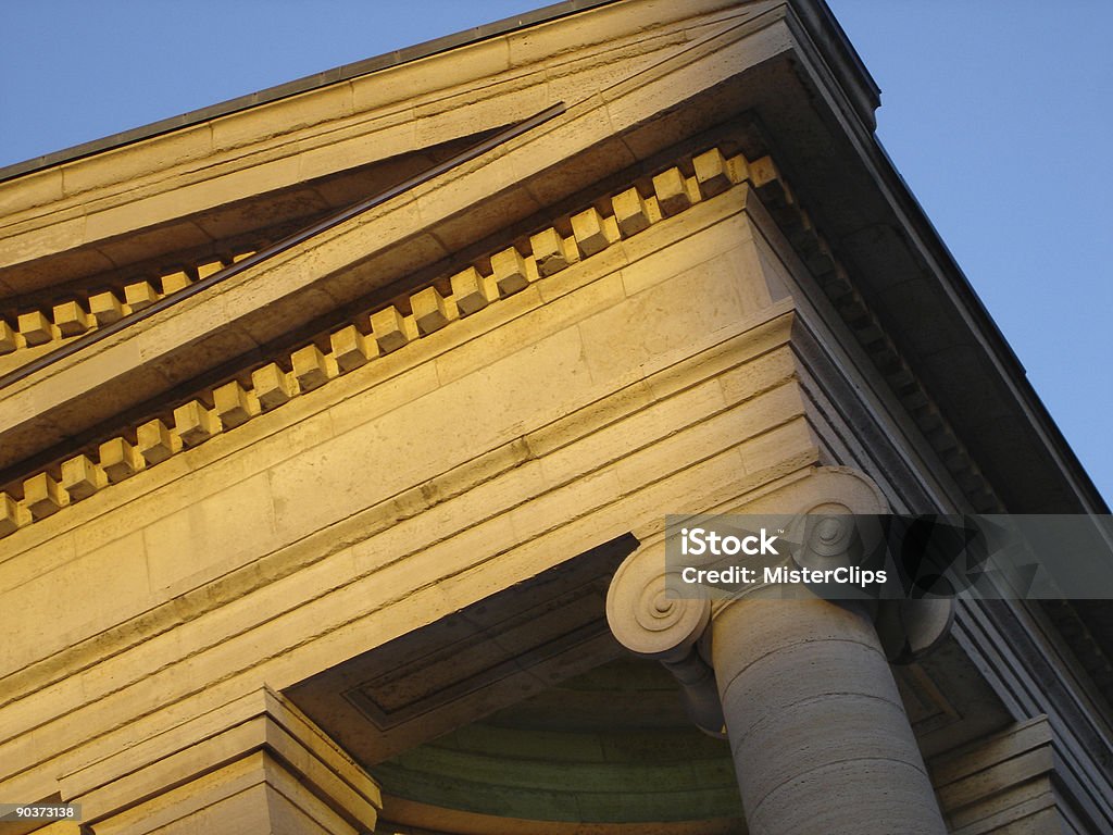 Old Court House Column at Sunset  Courthouse Stock Photo