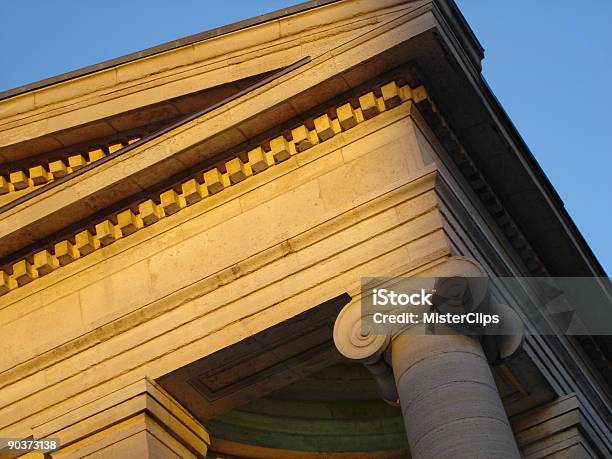 Old Court House Column At Sunset Stock Photo - Download Image Now - Dayton - Ohio, Ohio, 19th Century Style