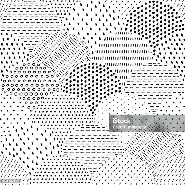 Hand Drawn Spotted Seamless Pattern Stock Illustration - Download Image Now - Pattern, Drawing - Art Product, Japanese Culture