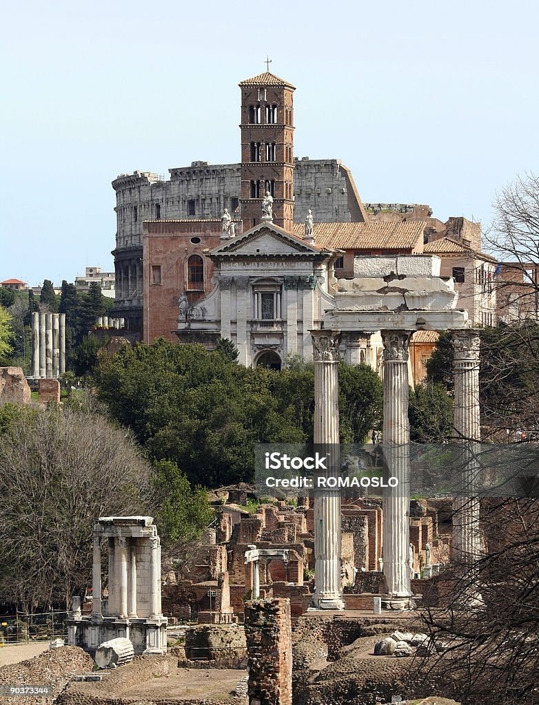 Roman Forum 로마, 이탈리아 - 로열티 프리 0명 스톡 사진