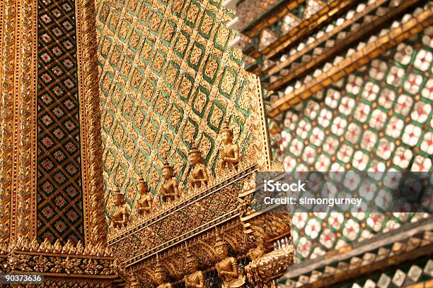 Foto de O Grand Palace Detalhes Bangcoc Tailândia e mais fotos de stock de Arquitetura - Arquitetura, Arte, Bangkok