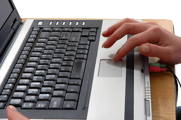istock Woman's hands on the keyboard of laptop 90373872