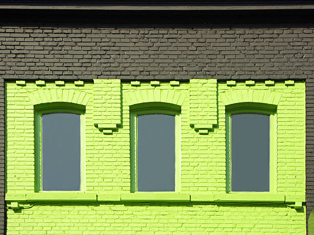 funky facade stock photo