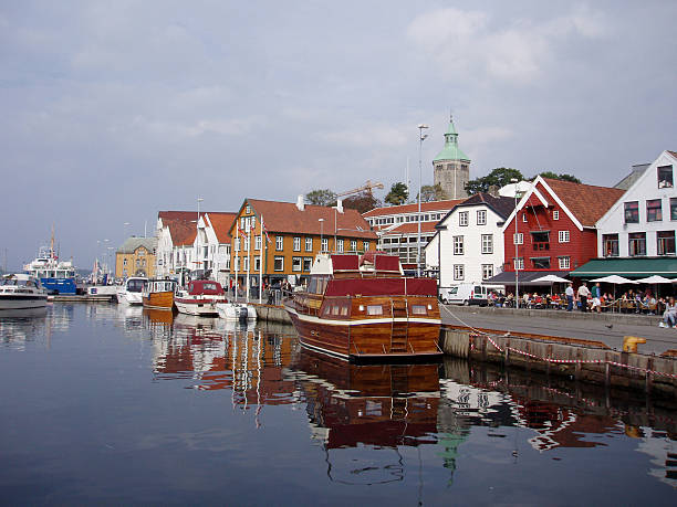 istock Stavanger Norway Scandinavia city centre harbour scene 90374735