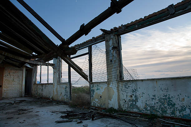 Abandoned house stock photo