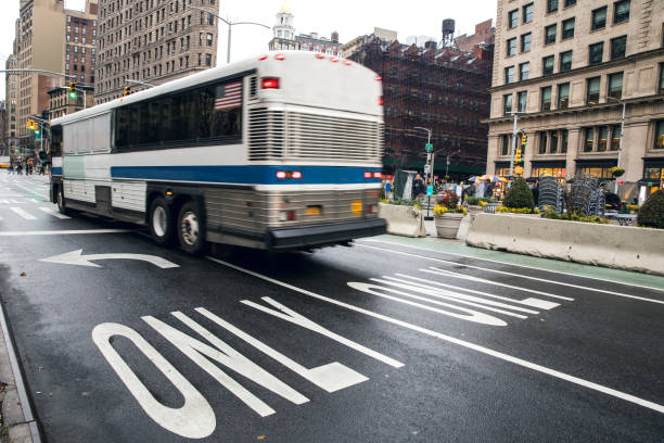 istock Public bus in New York city 903752838
