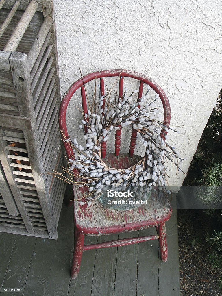 Old Wooden Chair  Antique Stock Photo