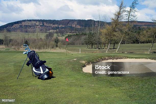 Golf Bag Stockfoto und mehr Bilder von Farbbild - Farbbild, Flagge, Fotografie