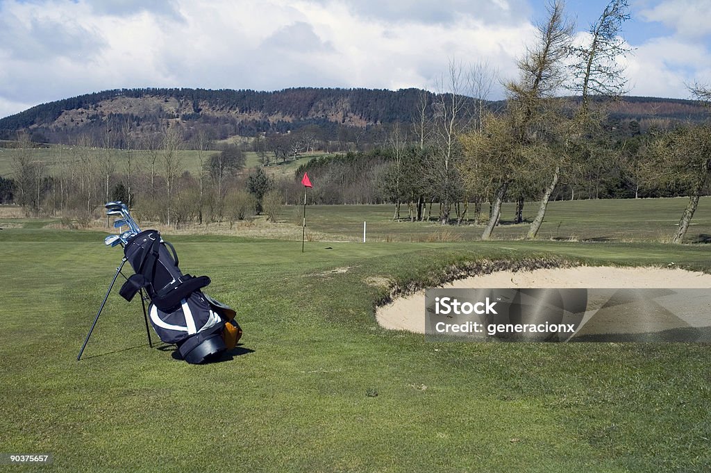 Bolsa de golf - Foto de stock de Agujero libre de derechos