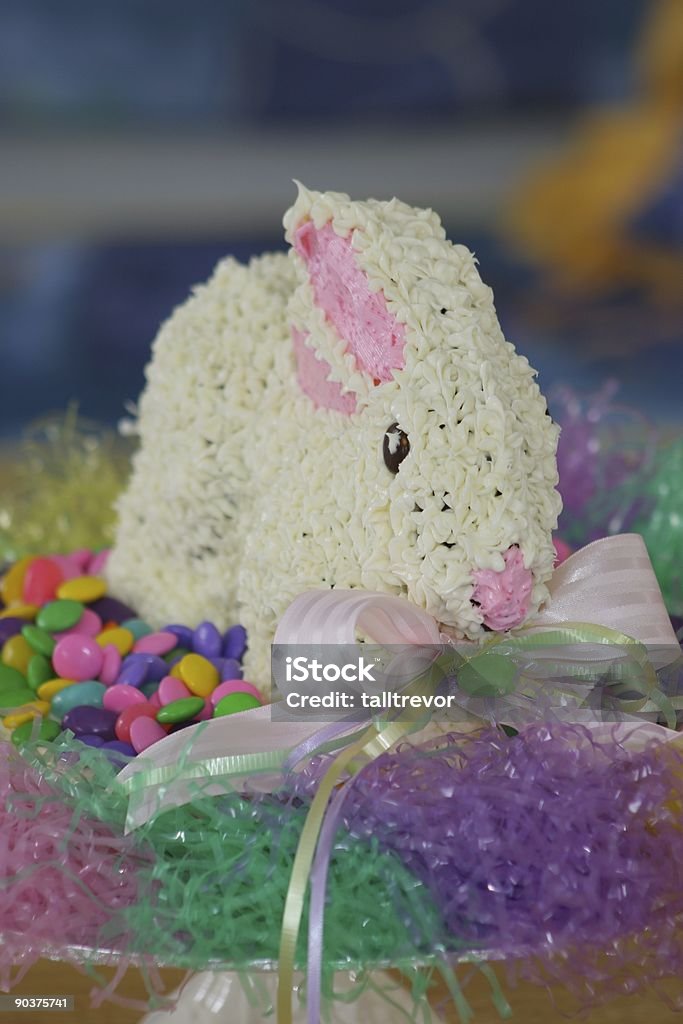 Easter Bunny Cake Vertical  Cake Stock Photo