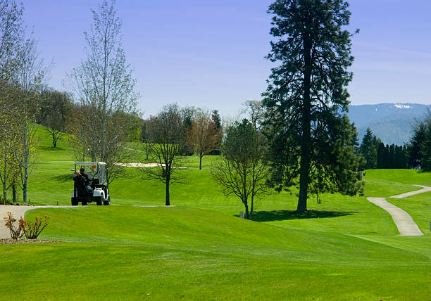 Cart - Golf Course stock photo