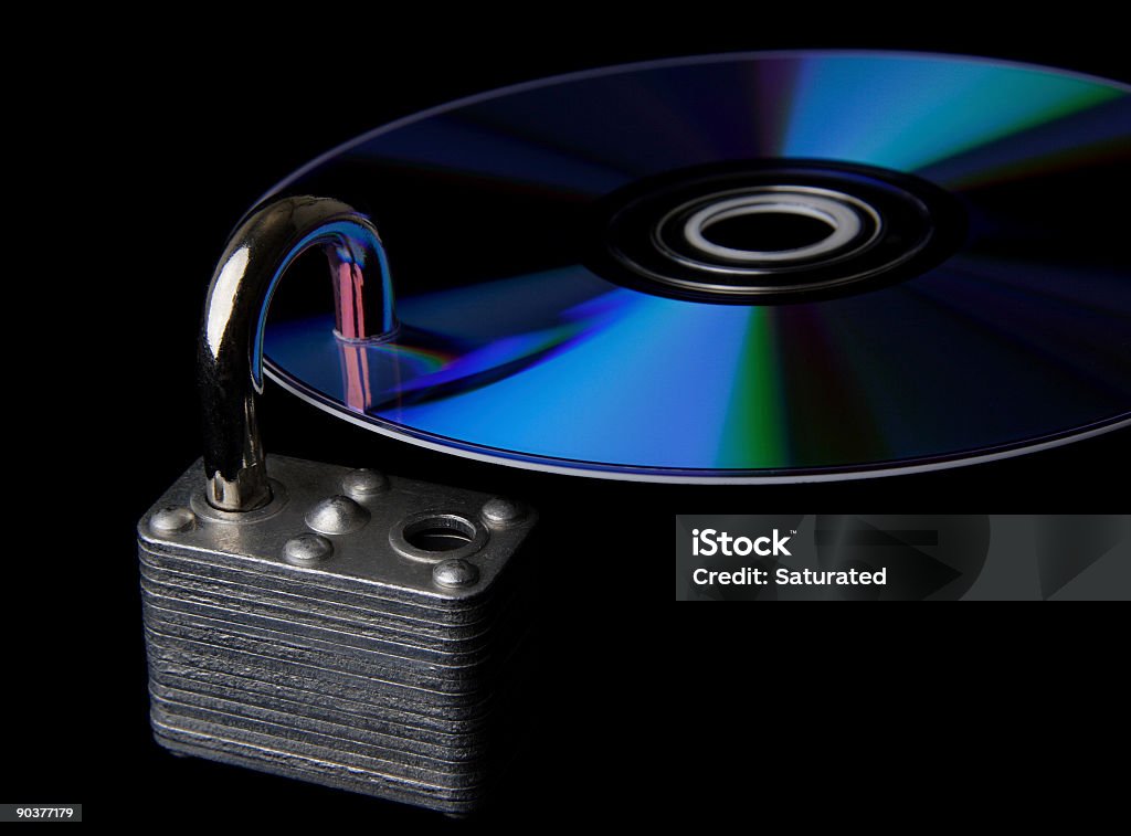 Данные безопасности: Открыто диск - Стоковые фото CD-ROM роялти-фри