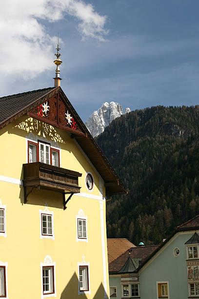 istock Alpine village in the Dolomites 90378276
