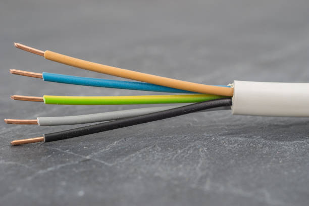 istock Close up of a multi-conductor insulated power cable 903783118
