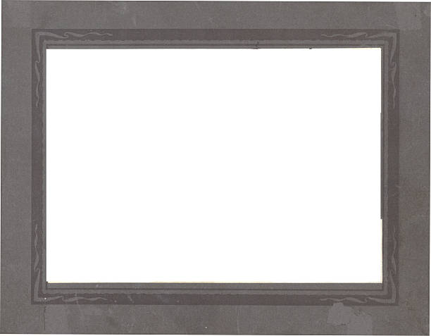 istock Dark Grey Vintage Cardboard Photo Frame 90378433