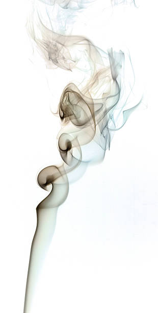 istock Smoke isolated against a white background. 90379223
